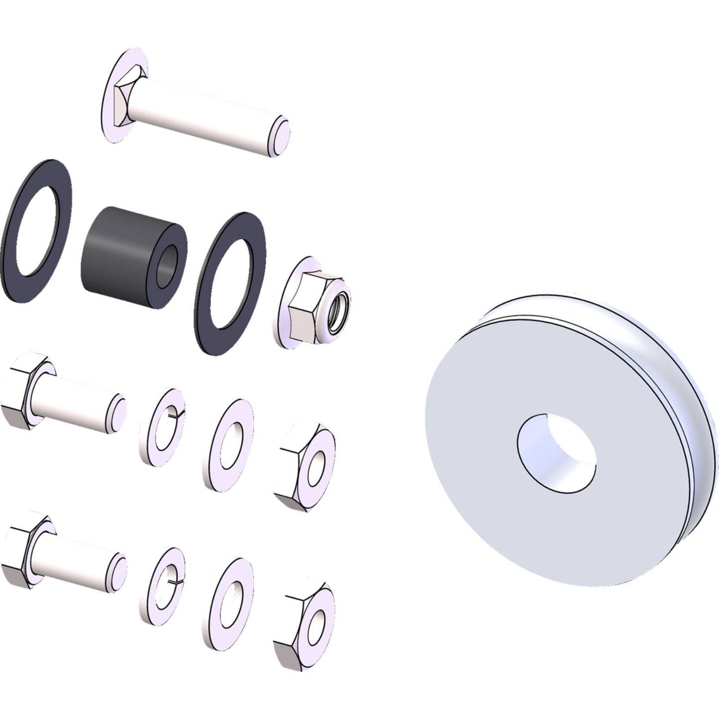 KFI Manual Plow Lift Replacement Parts P800280-R_1385553