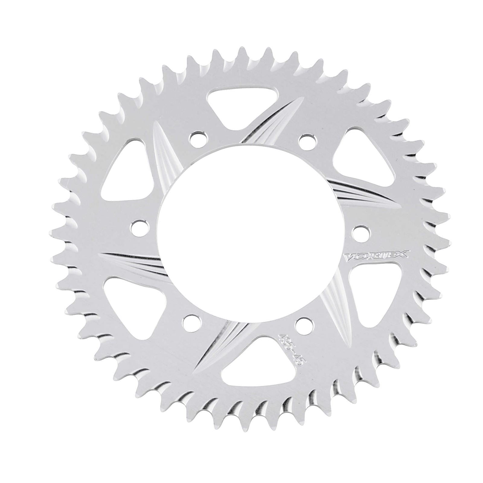Vortex Standard Rear Aluminum Sprocket Silver - 520 - 45-Tooth 435-45_116654