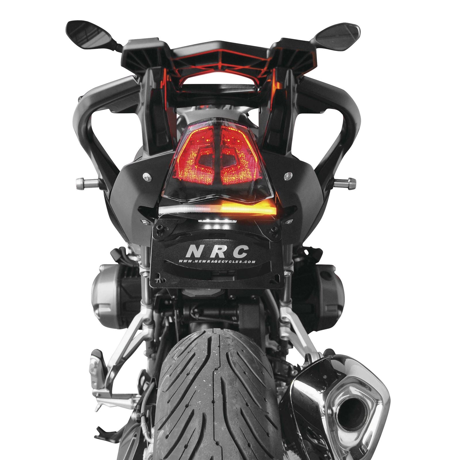 New Rage Cycle Fender Eliminator Kit - Black for 15+ BMW R1200R/RS [MPN: R1200R-FE]_116782
