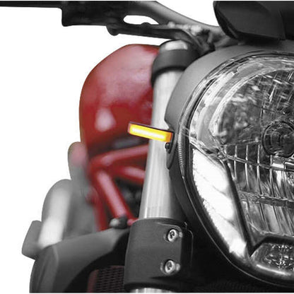 New Rage Cycle Front Turn Signals - Black for 14-16 Ducati Monster 1200 [MPN: 1200-FS]_116793