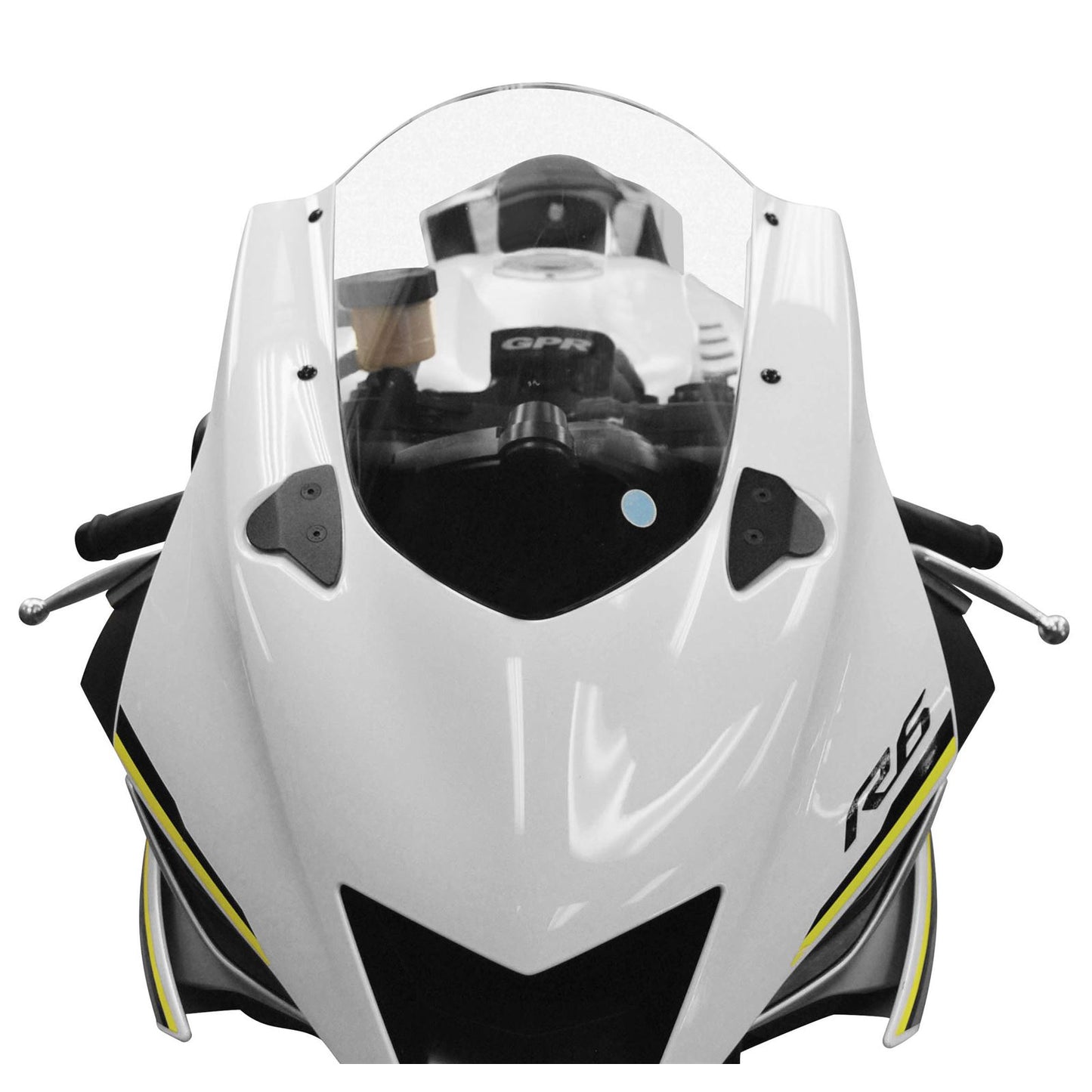 New Rage Cycle YZF-R6 Mirror Block-Off Plates - Black [MPN: R6-MBO]_116830