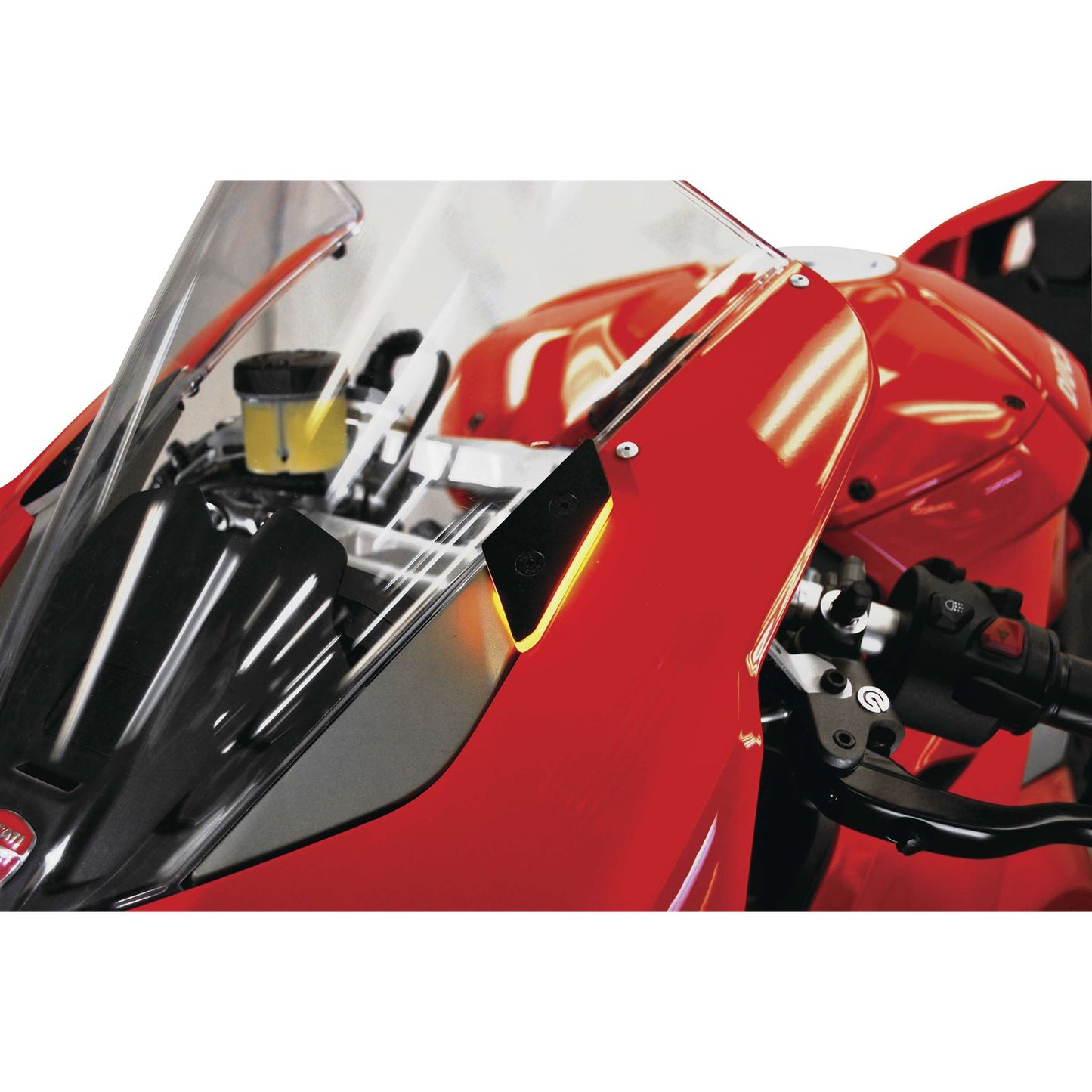 New Rage Cycle V4 Mirror Block Off Turn Signals for Ducati Panigale  [MPN: V4-MBO]_116832