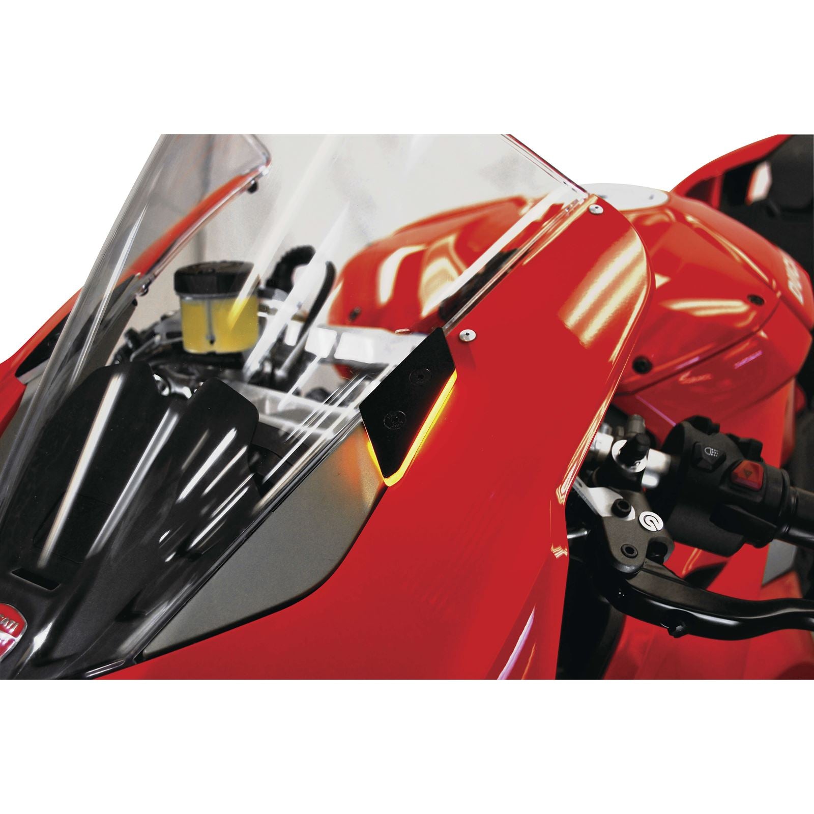 New Rage Cycle V4 Mirror Block Off Turn Signals for Ducati Panigale  [MPN: V4-MBO]_116832