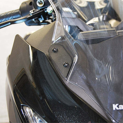 New Rage Cycle Mirror Block Off Plates - Ninja 400 [MPN: N400-MBO]_1462137