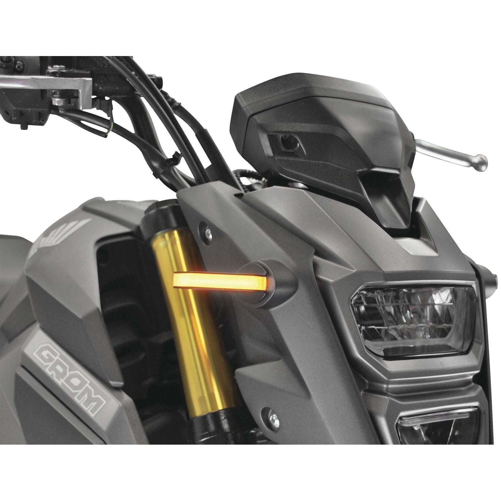 New Rage Cycle Front Signals - Black for 13-20 Honda Grom [MPN: GROM-FB]_116841