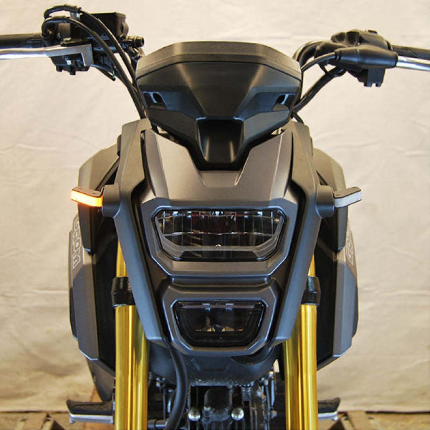New Rage Cycle Front Signals - Black for 13-20 Honda Grom [MPN: GROM-FB]_1462087