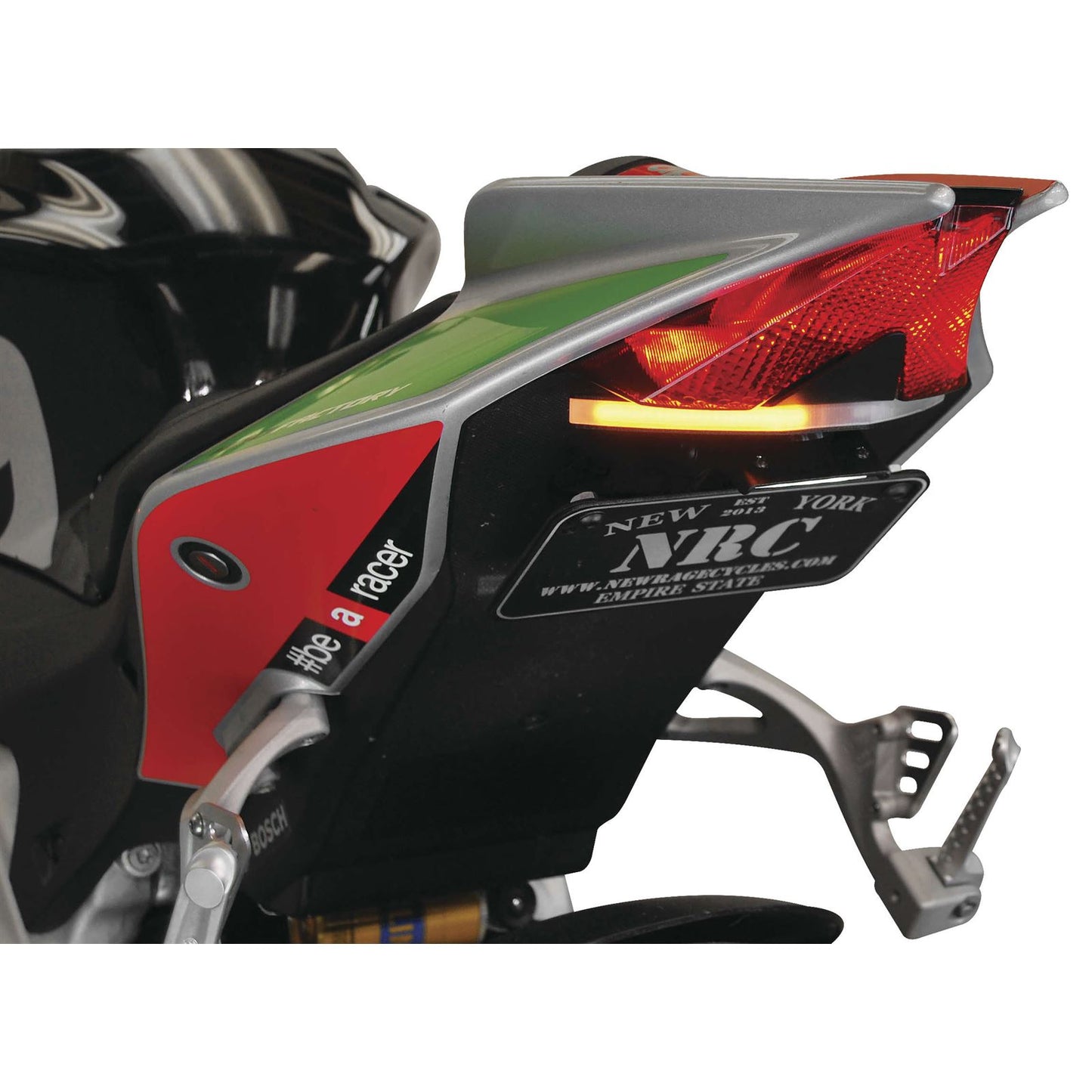 New Rage Cycle Fender Eliminator Kit - Black for 09-20 Aprilia RSV4 [MPN: RSV4-FE]_116843
