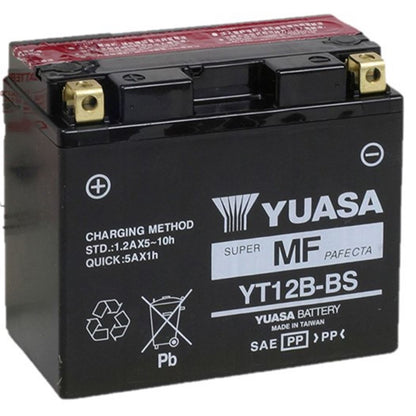 Yuasa AGM Battery - 12V - 10ah - .YT12B-BS - .52 Liter YUAM6212B_1513279