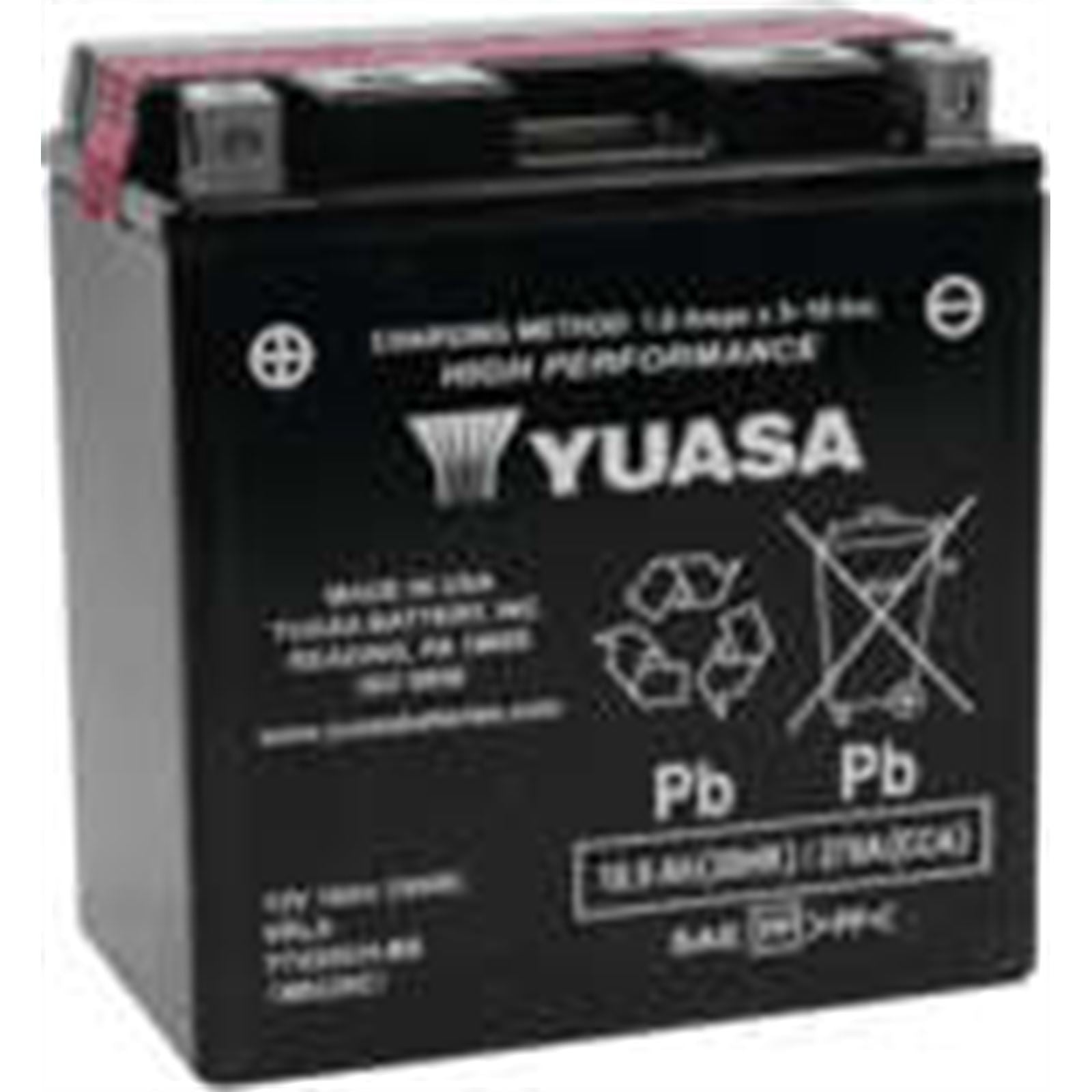 Yuasa AGM Battery - 12V - 18ah - YTX20CH-BS .82 Liter YUAM6220C_116907