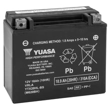 Yuasa AGM Battery - 12V - 18ah - YTX20HL-BS .93 Liter YUAM620BH_116908