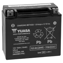 Yuasa AGM Battery - 12V - 18ah - YTX20HL-BS-PW .93 Liter - Maintenance-Free YUAM620BH-PW_116909