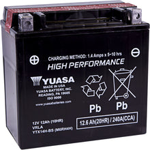 Yuasa AGM Battery - 12V - 12ah - YTX14H-BS .69 Liter - Maintenance-Free YUAM6RH4H_501362
