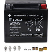 Yuasa AGM Maintenance-Free VRLA Battery - 12V - 18ah - for PWC YTX20L YUAM420BS_501374