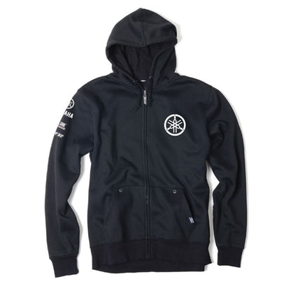 Factory Effex Yamaha Tuning Fork Zip-Up Hoodie - Black - Large 16-88254_561649