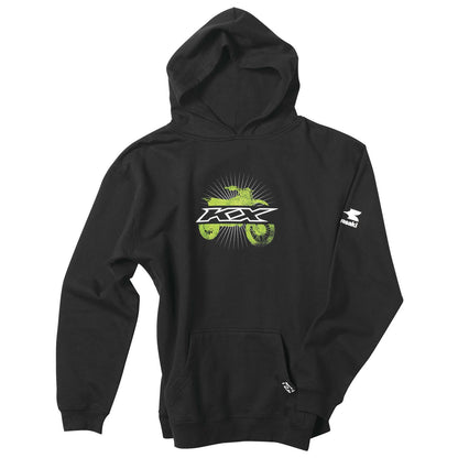 Factory Effex Youth Kawasaki Hoodie - Black - Small 19-83120_117016