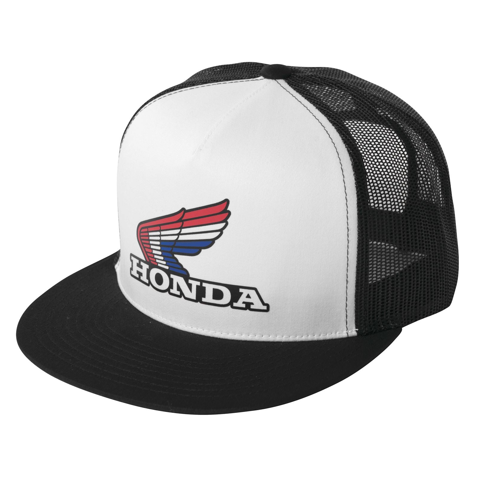 Factory Effex Honda Vintage Snapback Hat - White/Black 18-86302_117022
