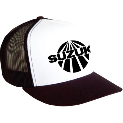 Factory Effex Suzuki Vintage Snapback Hat - Black/White 18-86402_385182