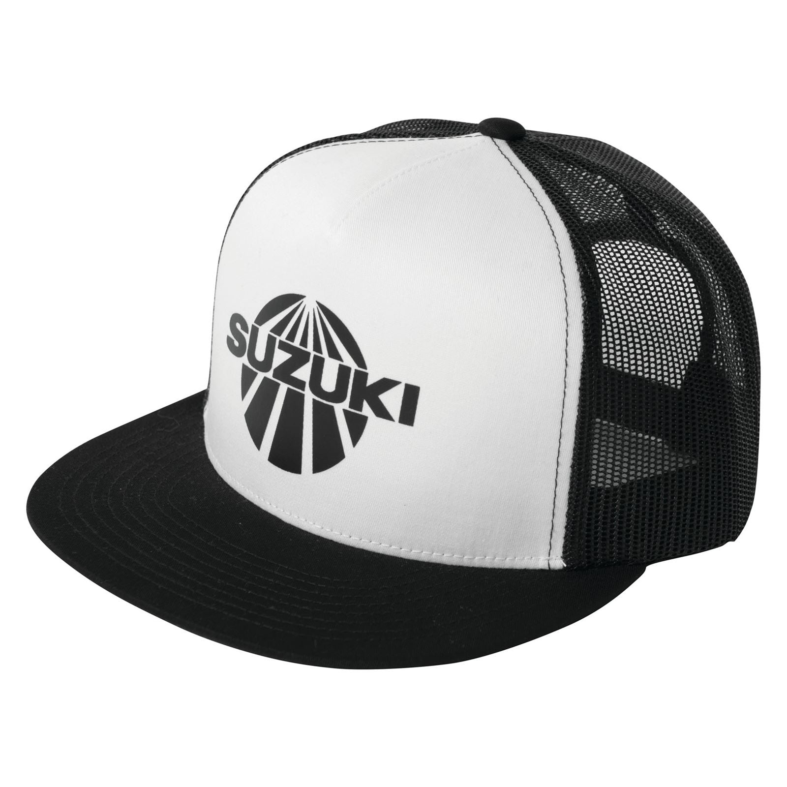 Factory Effex Suzuki Vintage Snapback Hat - Black/White 18-86402_561771