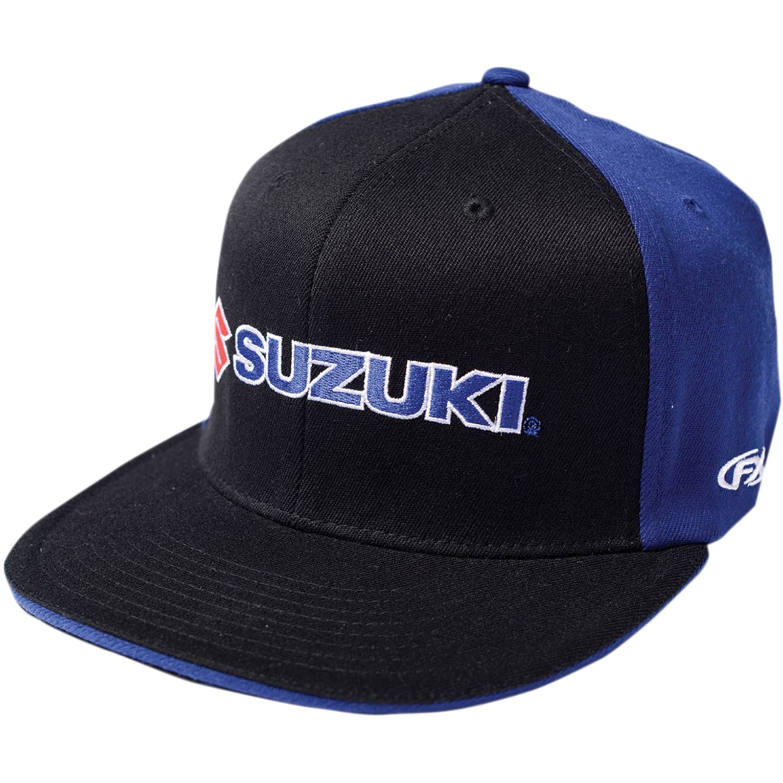 Suzuki Flexfit® Hat - Black/Blue - Large/X-Large_385169