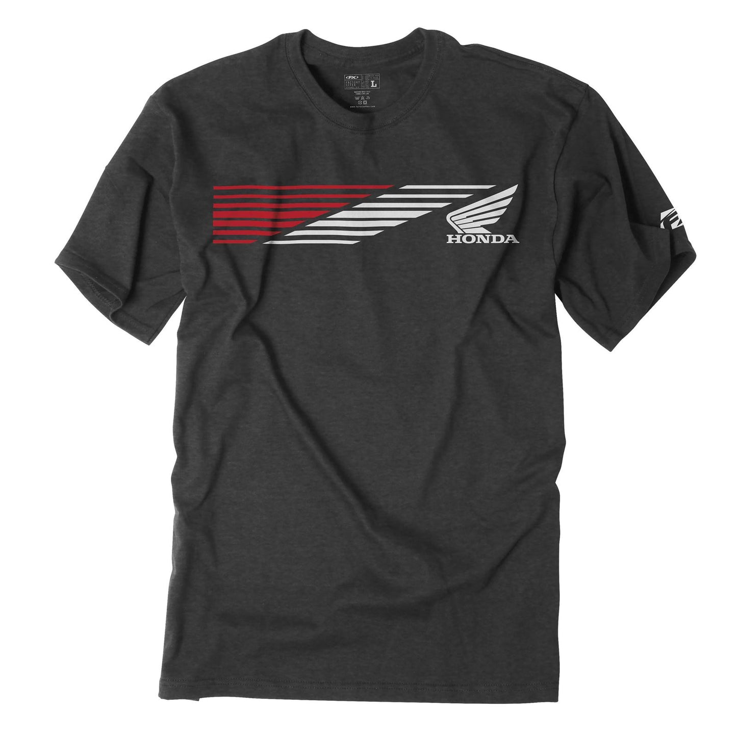Factory Effex Honda Speed T-Shirt - Heather Charcoal - Medium 19-87302_117045