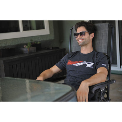 Factory Effex Honda Speed T-Shirt - Heather Charcoal - Medium 19-87302_561782