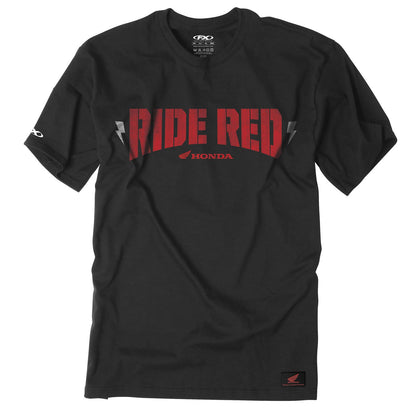 Factory Effex Honda Ride Red Bolt T-Shirt - Black - Medium 16-88320_117050