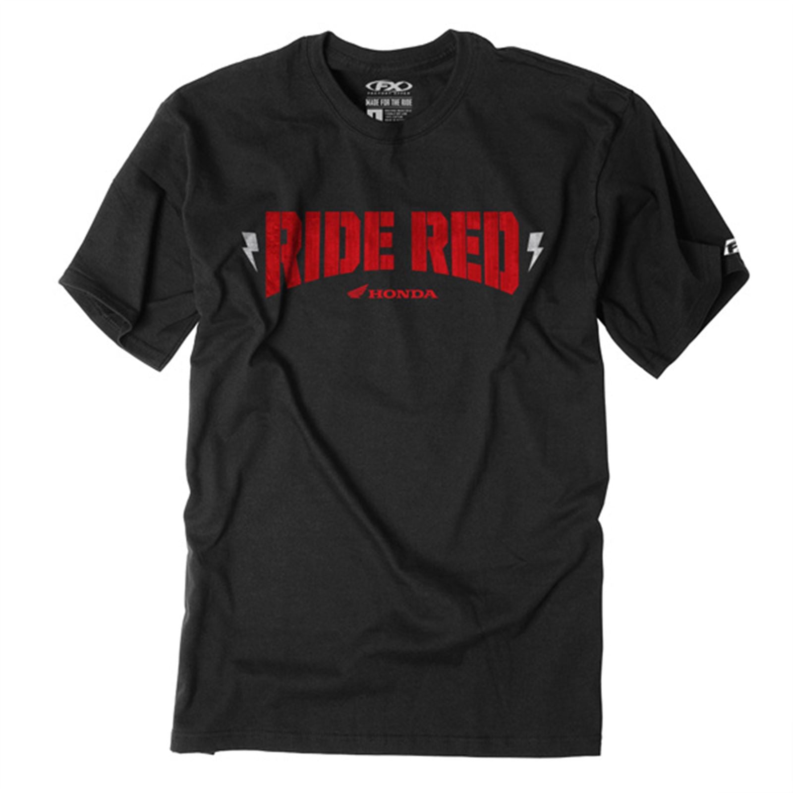 Factory Effex Honda Ride Red Bolt T-Shirt - Black - 2XL 16-88326_561798