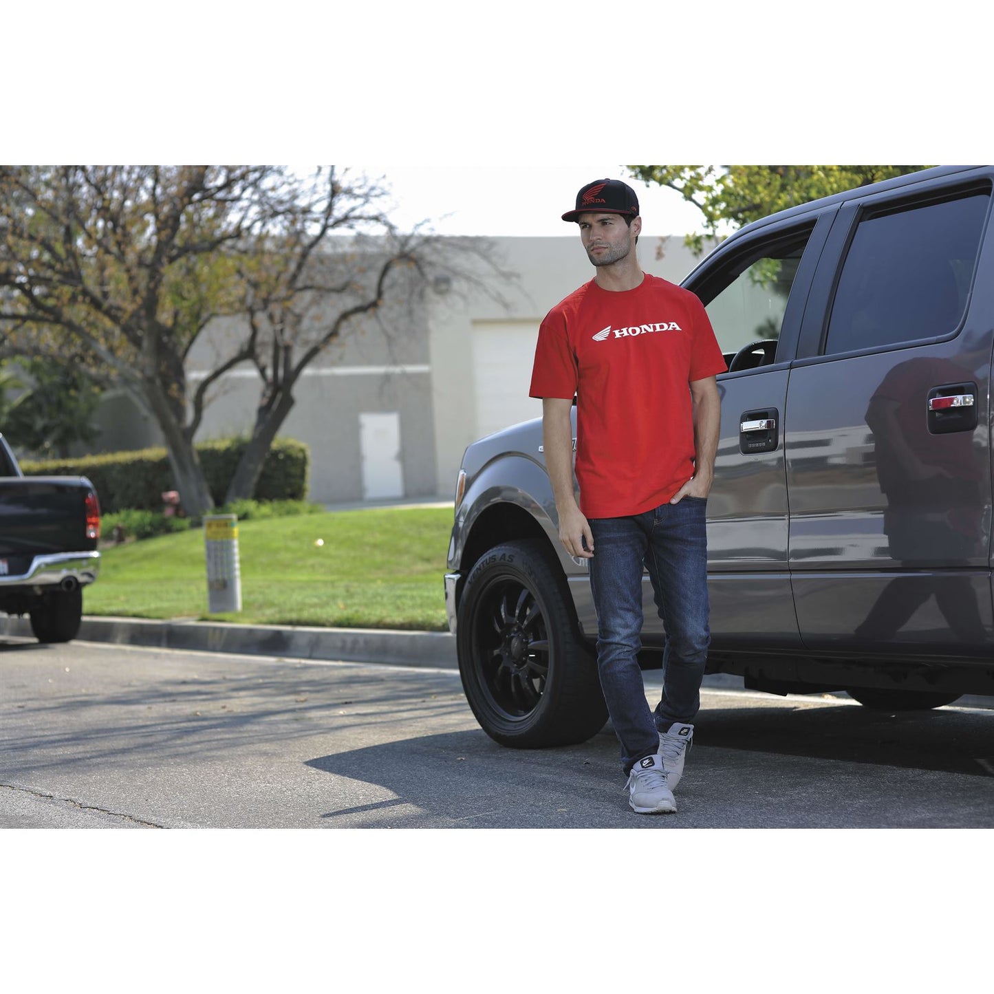 Factory Effex Honda Horizontal T-Shirt - Red - Medium 15-88330_117055