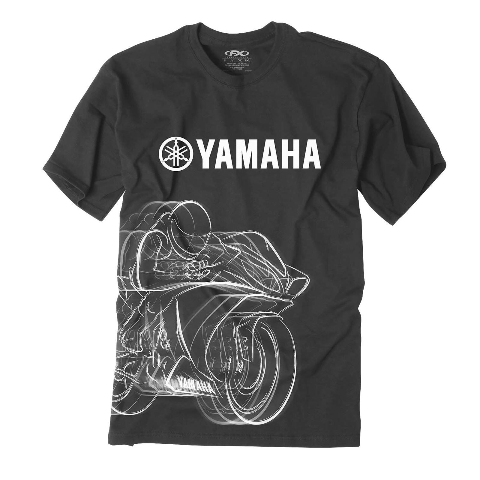 Factory Effex Yamaha R1 Tee Shirt -  Black -  Medium 16-88280_117061