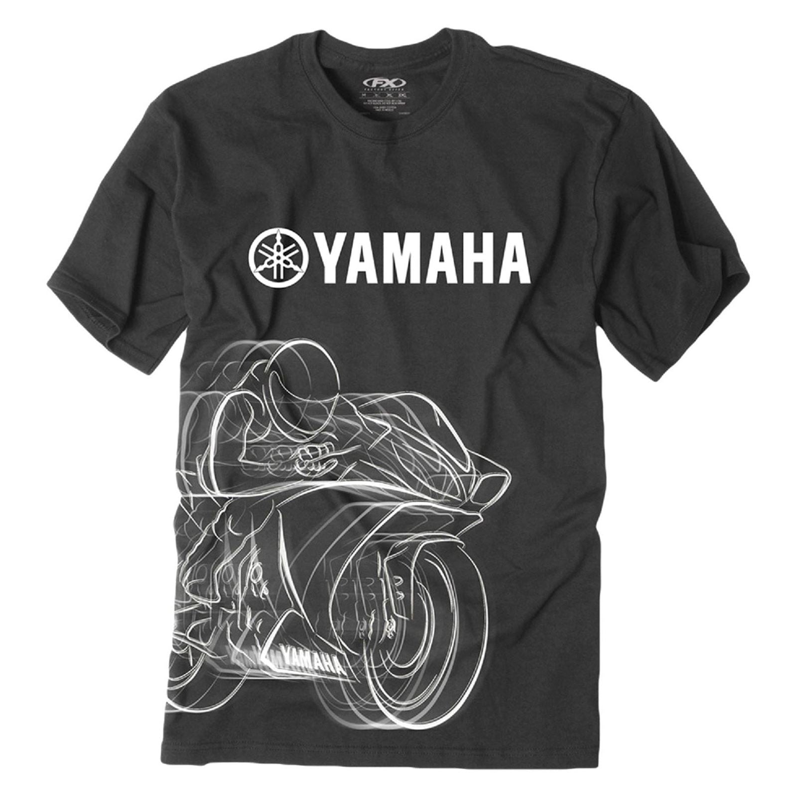 Factory Effex Yamaha R1 Tee Shirt -  Black -  X-Large 16-88284_561834