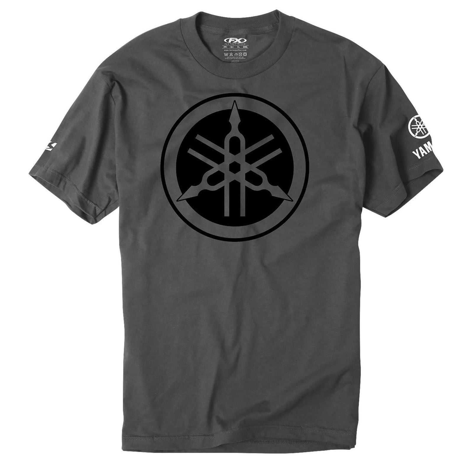 Factory Effex Yamaha Tuning Fork Tee Shirt - Charcoal - Medium 16-88290_117062