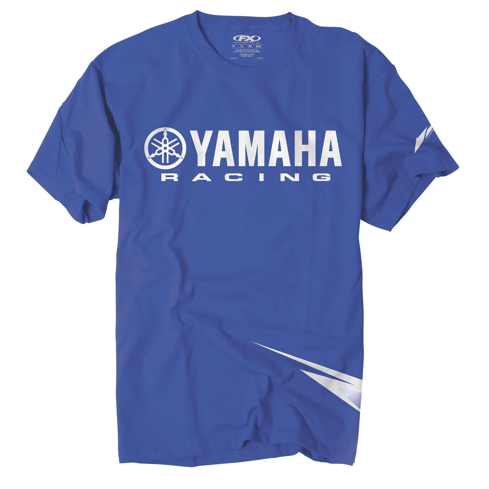 Factory Effex Yamaha Strobe Tee Shirt - Blue - Medium 12-88160_117063