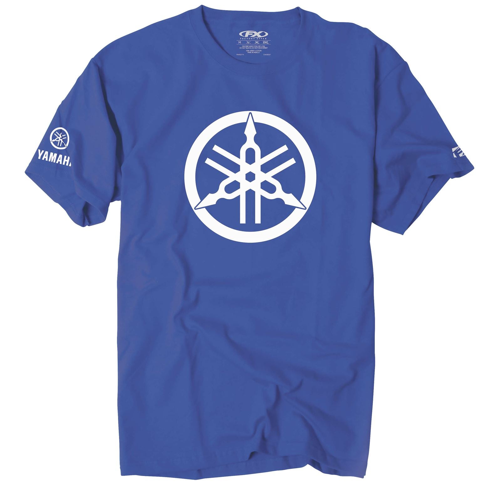 Factory Effex Yamaha Tuning Fork Tee Shirt - Royal Blue - Medium 17-87272_117065