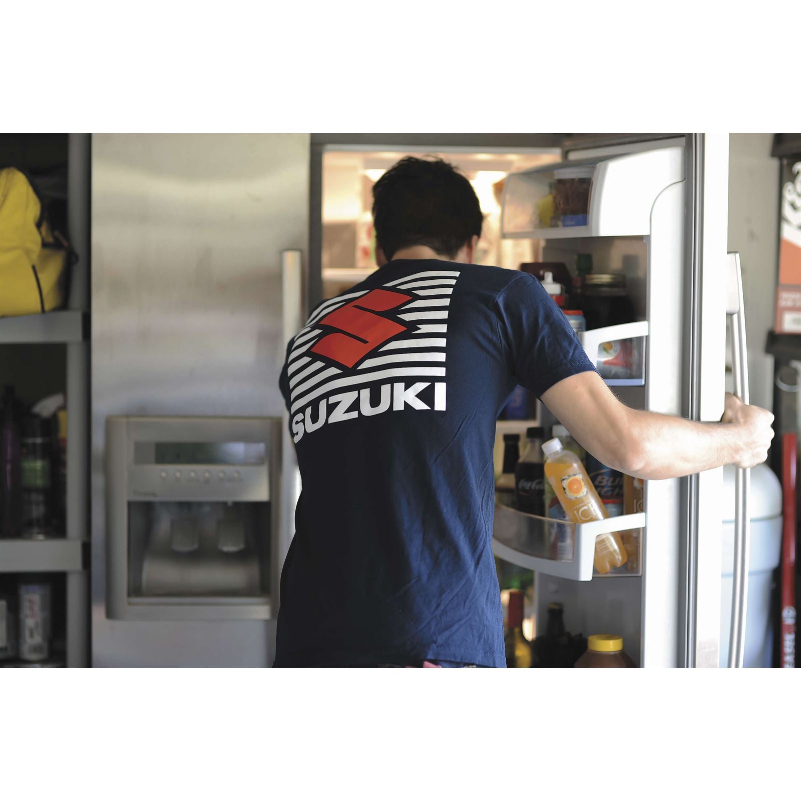 Factory Effex Suzuki Shutter Tee Shirt - Navy - Medium 20-87402_117079