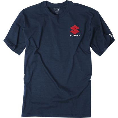 Factory Effex Suzuki Shutter Tee Shirt - Navy -  Large 20-87404_385446