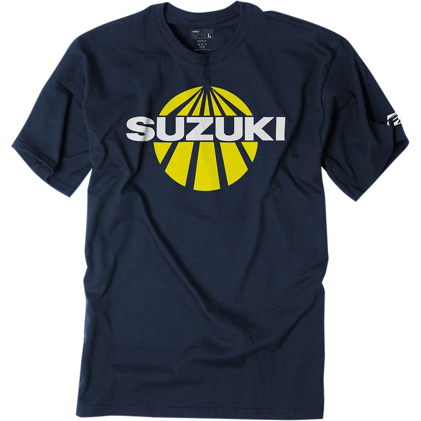 Factory Effex Suzuki Sun Tee Shirt - Navy - Large 19-87404_385436