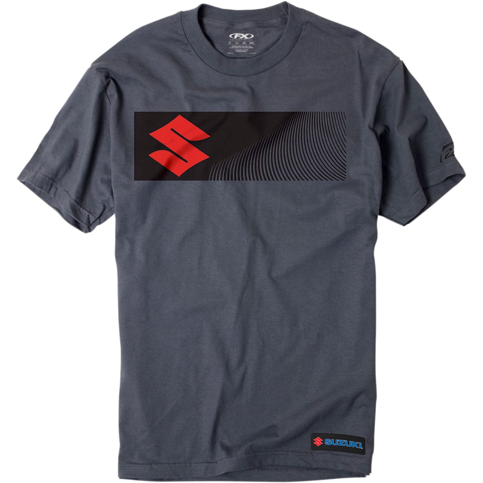 Factory Effex Suzuki S-Bar Tee Shirt - Charcoal -  Large 16-88422_385336