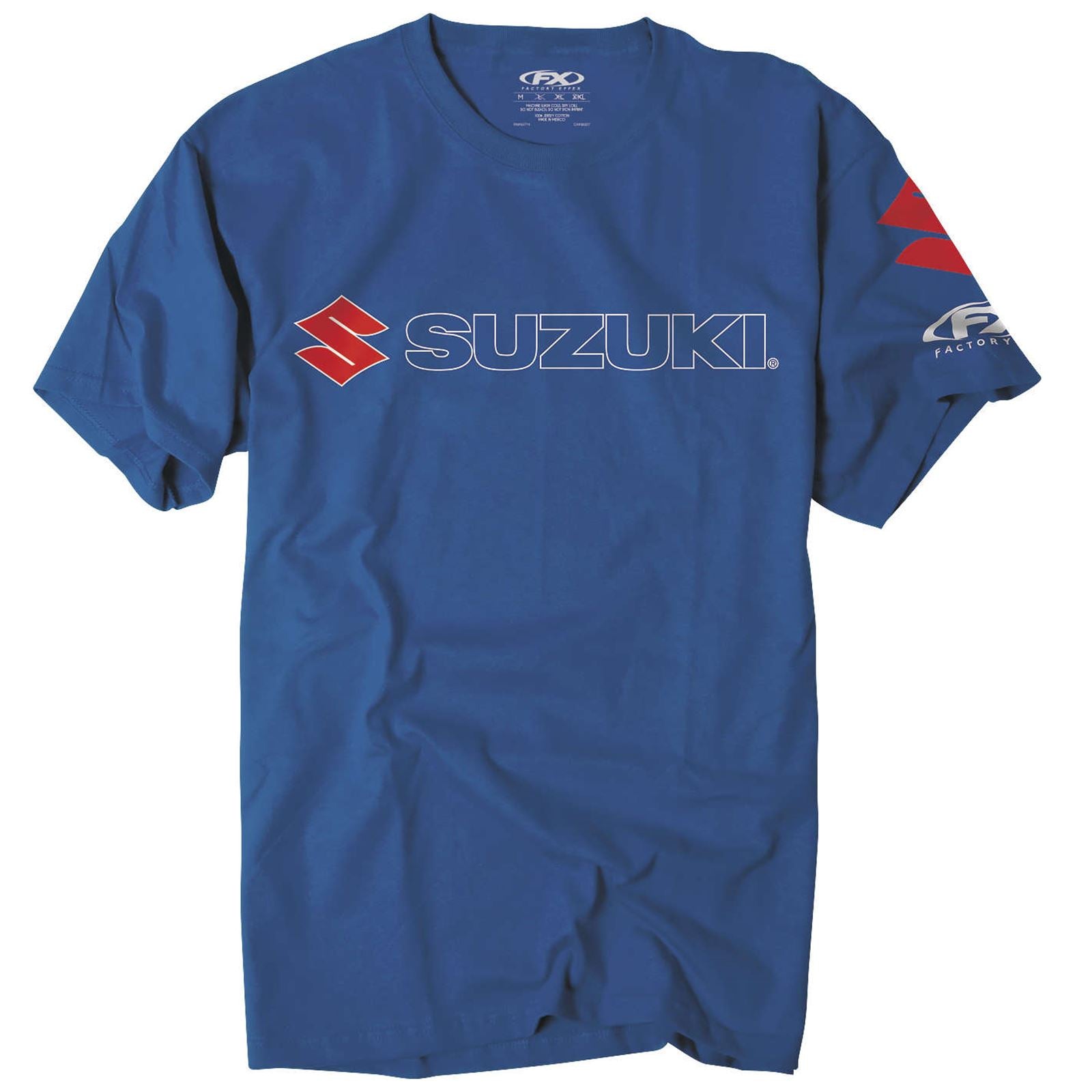Factory Effex Suzuki Team Tee Shirt - Blue - Medium 15-88460_117085