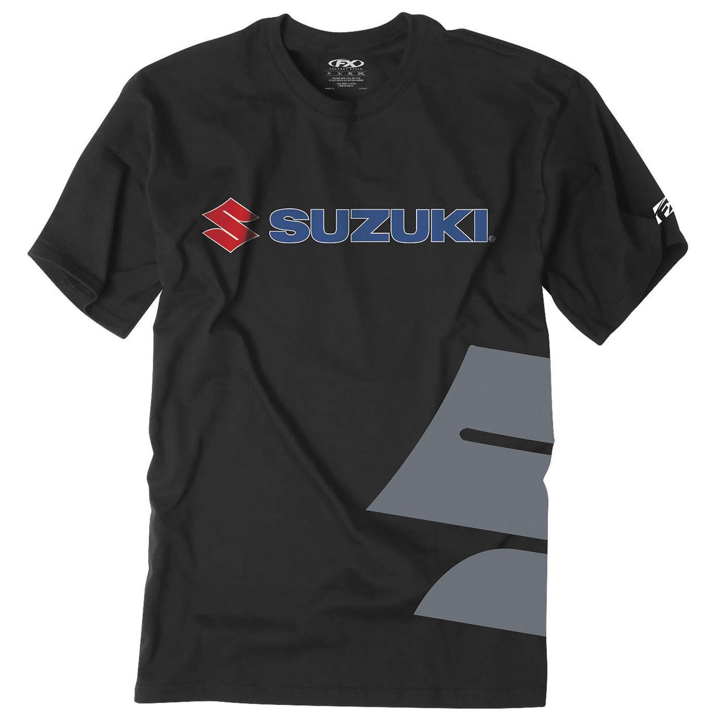 Factory Effex Suzuki Big S Tee Shirt - Black - Medium 15-88470_117086