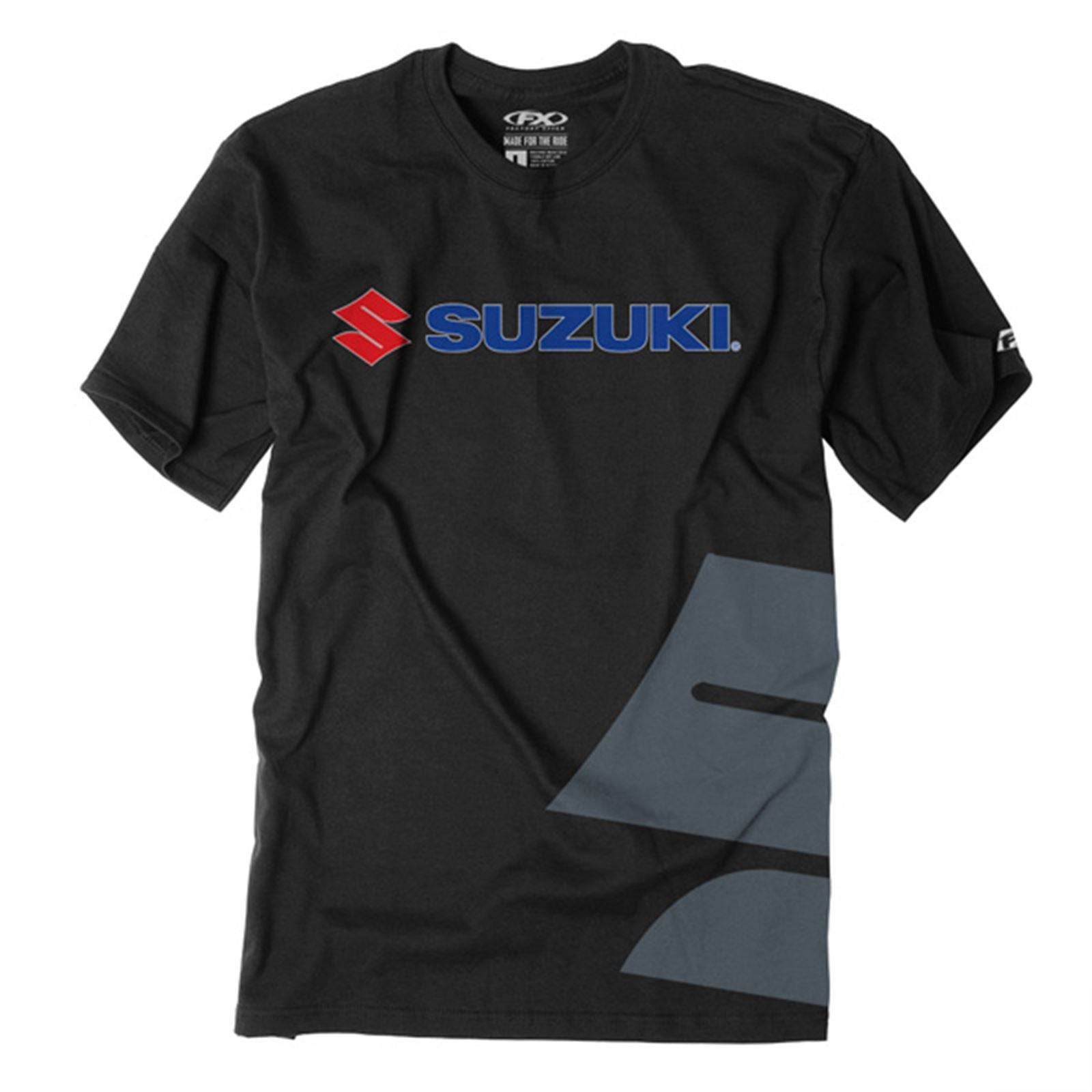 Factory Effex Suzuki Big S Tee Shirt - Black - Medium 15-88470_561895