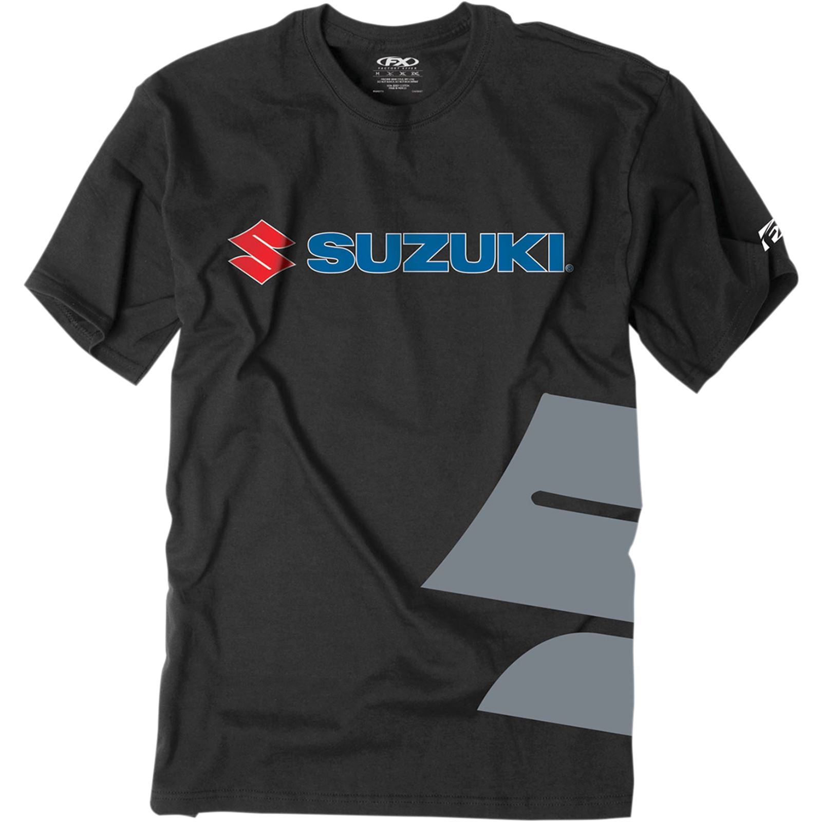Factory Effex Suzuki Big S Tee Shirt - Black - 2X-Large 15-88476_385302