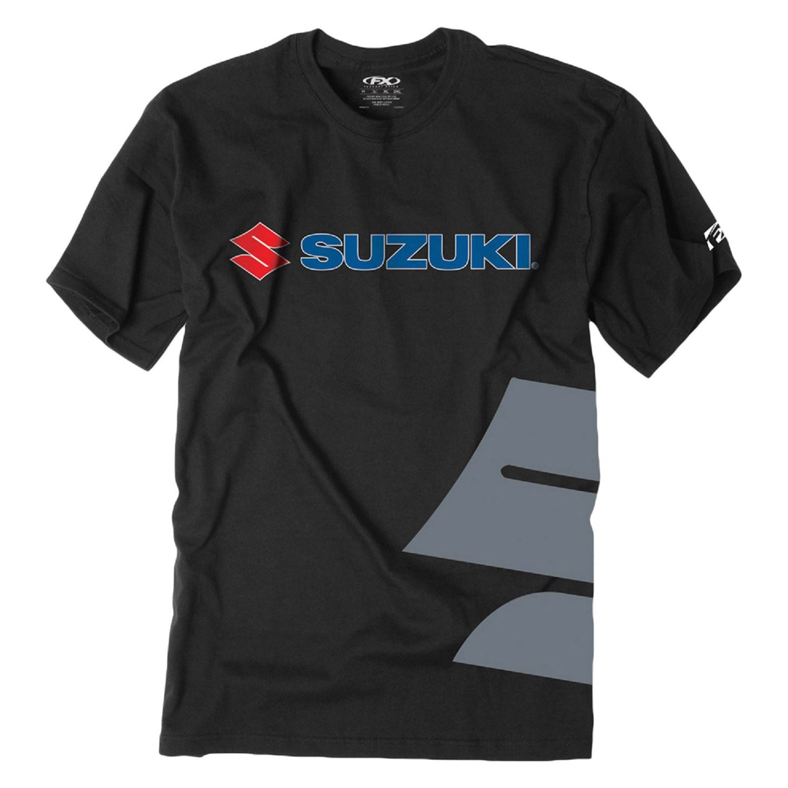 Factory Effex Suzuki Big S Tee Shirt - Black - 2X-Large 15-88476_561898