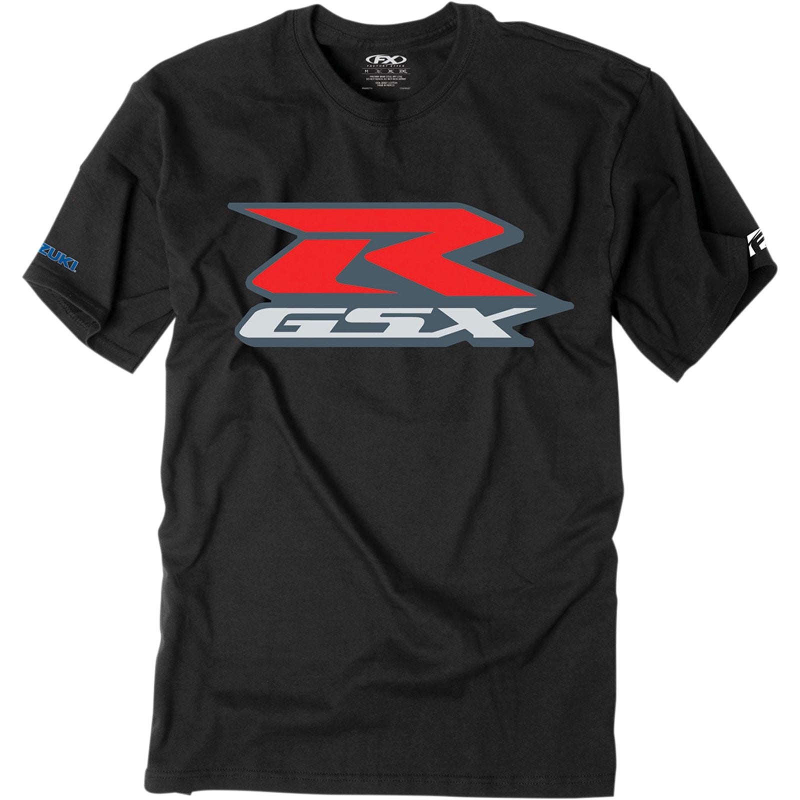 Factory Effex Suzuki GSXR Tee Shirt - Black - Large 15-88482_385304