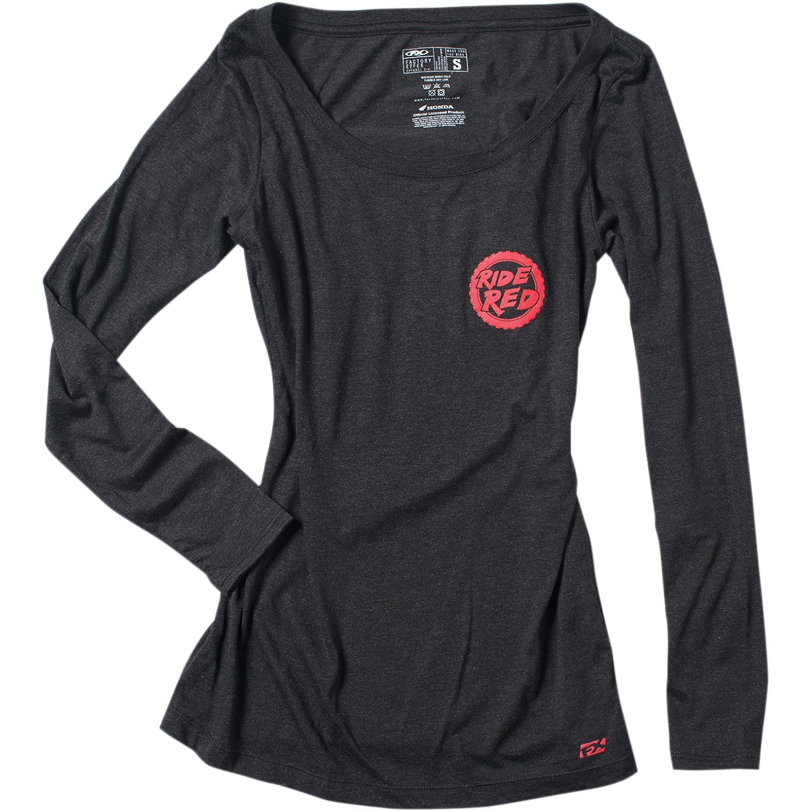 Factory Effex Honda Ride Red Women's Long Sleeve Shirt - Black - Medium 20-87312_385575