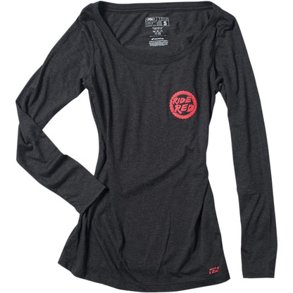 Factory Effex Honda Ride Red Women's Long Sleeve Shirt - Black - Medium 20-87312_385575