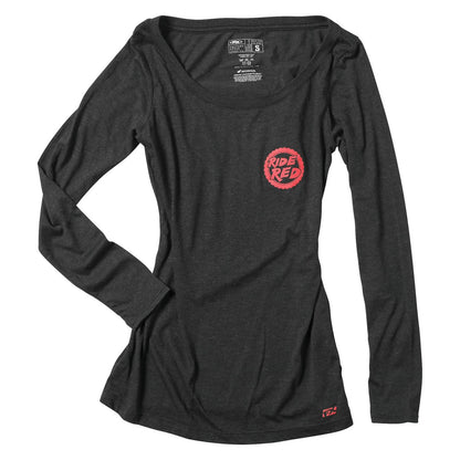Factory Effex Honda Ride Red Women's Long Sleeve Shirt - Black - Medium 20-87312_561905