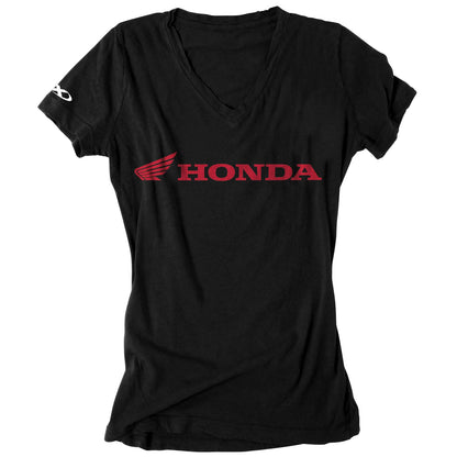 Factory Effex Honda Horizontal Women's T-Shirt - Black - Small 16-88340_117095