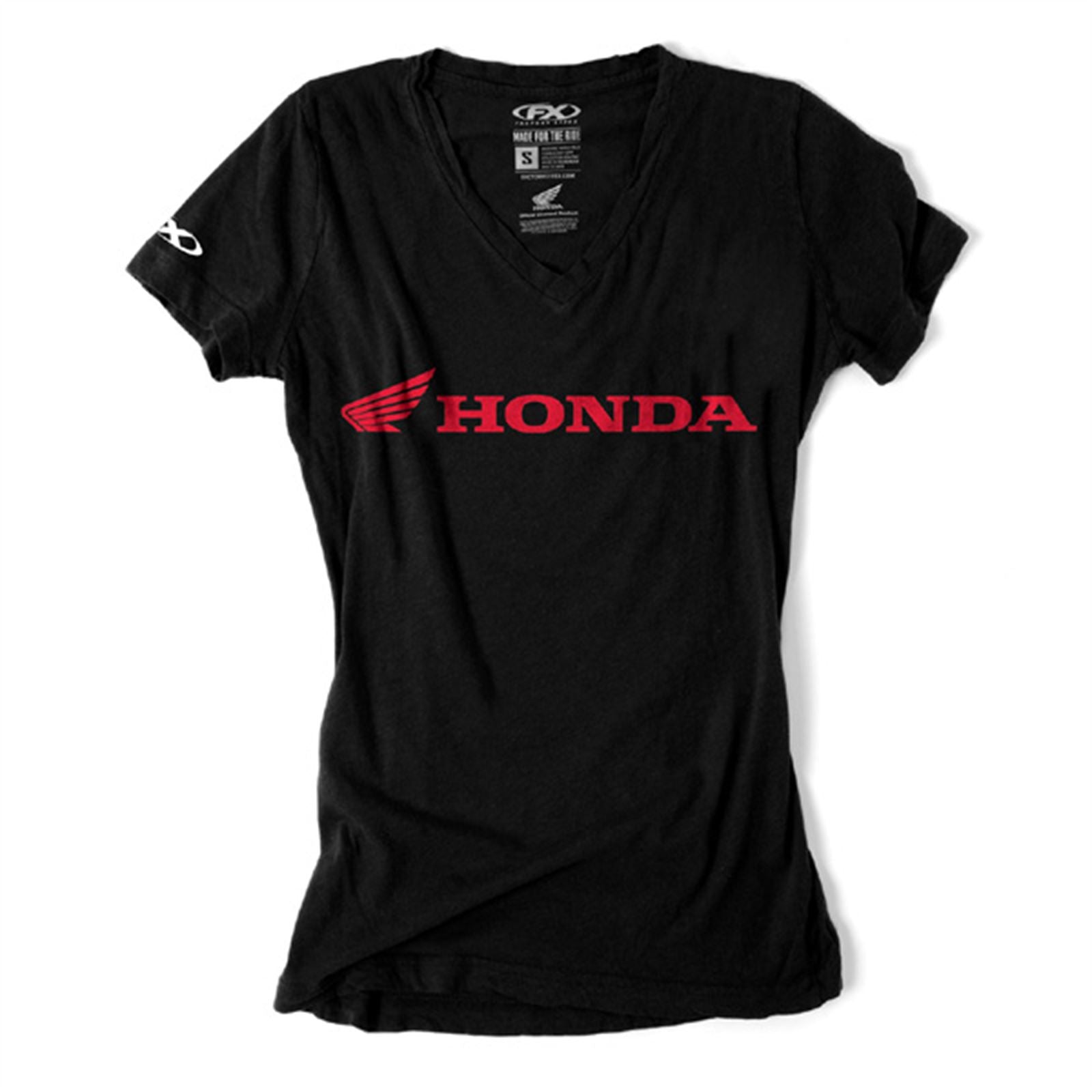 Factory Effex Honda Horizontal Women's T-Shirt - Black - Small 16-88340_561924