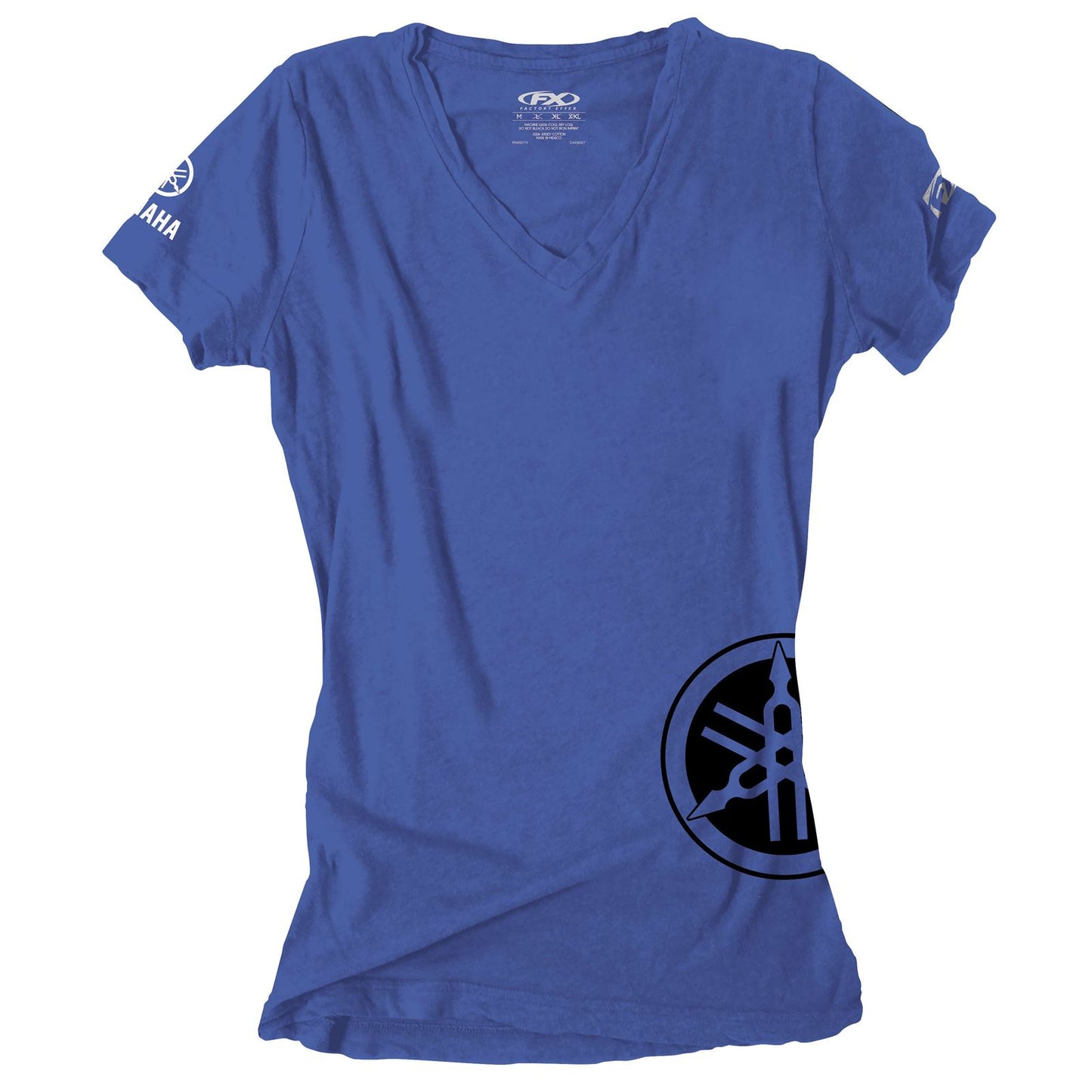 Factory Effex Women's Yamaha Tee Shirt - Royal Blue - Small 17-87240_117096