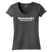 Factory Effex Women's Kawasaki Racing Tee Shirt - Charcoal - Medium 18-87152_561933